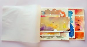 Carry Lee Hent, Flying_home-artist_book_04_akvarel 2019-2020