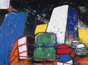 Mirjana Marušić Gorska Noć na trajektu,140x190, 2000.