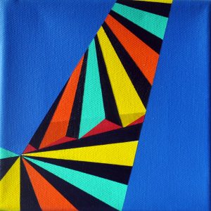 Fragment, Ljiljana Barković, akril na platnu