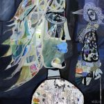 Boris Kačić DIALOG, 90 X 90 CM,MIXED MEDIA