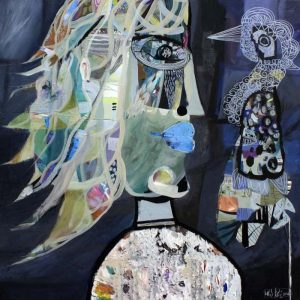 Boris Kačić DIALOG, 90 X 90 CM,MIXED MEDIA