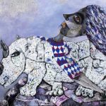 Boris Kačić NA RUBU, 110 X 130 CM, AKRIL NA PLATNU