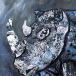 Boris Kačić NOSORG 1, 90 X 80 CM, AKRIL NA PLATNU