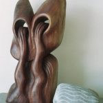 Branko Gulin WATER SPIRIT (portrait, walnut, 30x68x20, 2002)