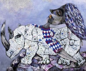 Boris Kačić, Na rubu, 110 X 130 cm, Akril na platnu