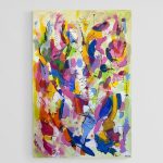 Marijana Vargić Petričušić Les couleurs du jardin, 80X120, kombinirana tehnika, 2022.
