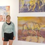 Izložba iz ciklusa Dijalog na kvadrat – Ekologija kroz medije stakla i slikarstva, Kristina Čehulić, Tereza Vukić, Nora Xharrahi i Matea Zeman (