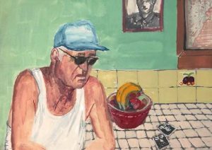 Ana Radovčić, Partisan son, gvaš na drvu 17x21 cm