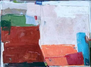 Istra Landscape 02, 2025., akril, kolaž, 60x80 cm,